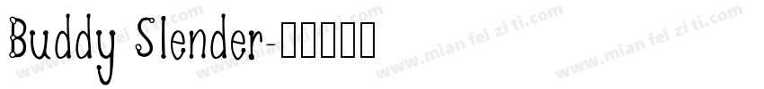 Buddy Slender字体转换